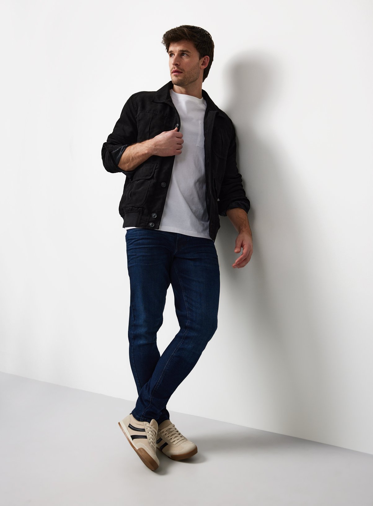 Mid Dark Skinny Fit Jeans 38L - Image 2 thumbnail